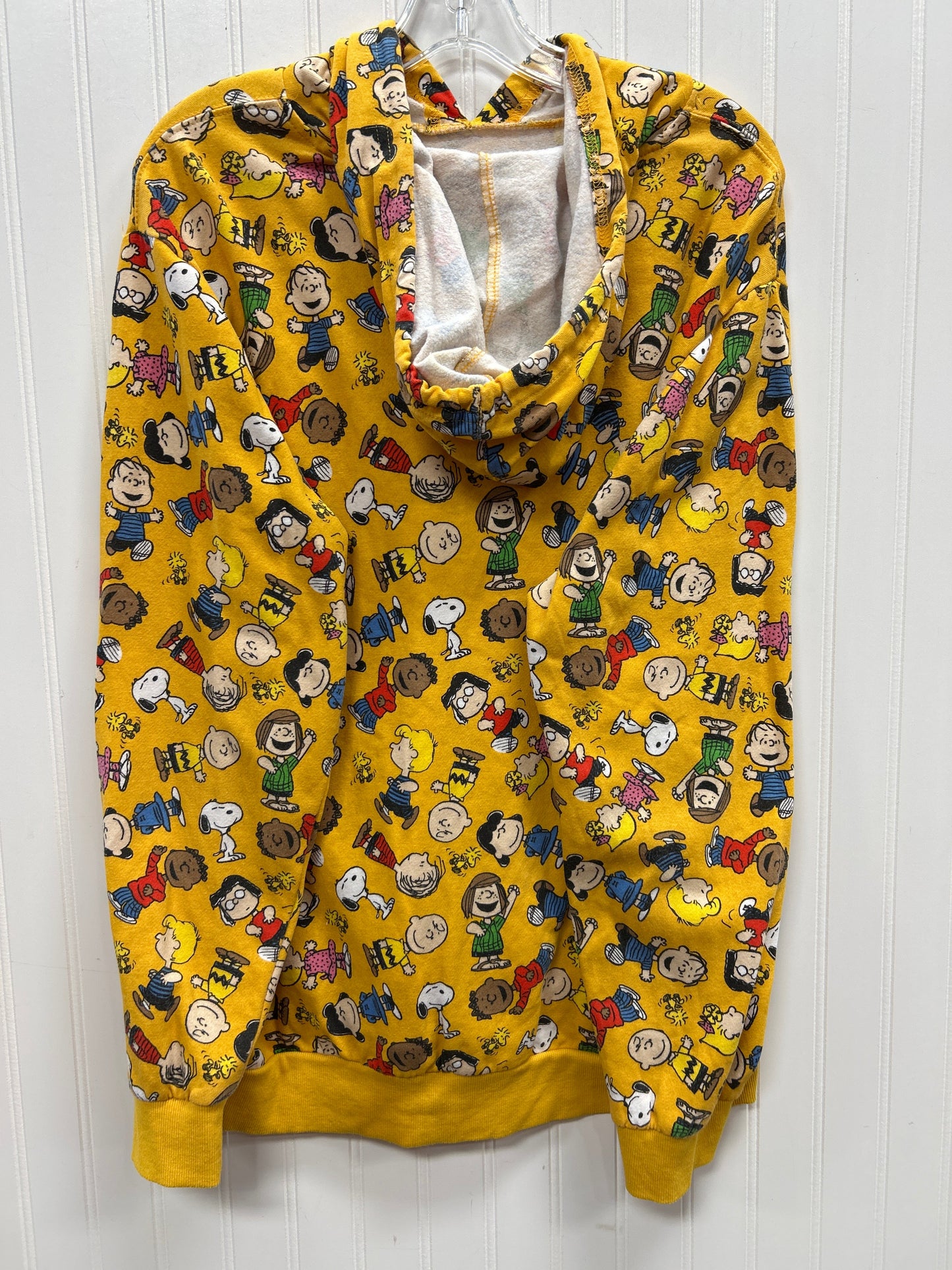 Sweatshirt Hoodie By Clothes Mentor In Yellow, Size:L