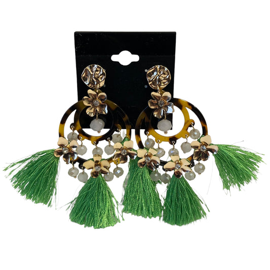 Earrings Designer By Lilly Pulitzer In Brown & Green