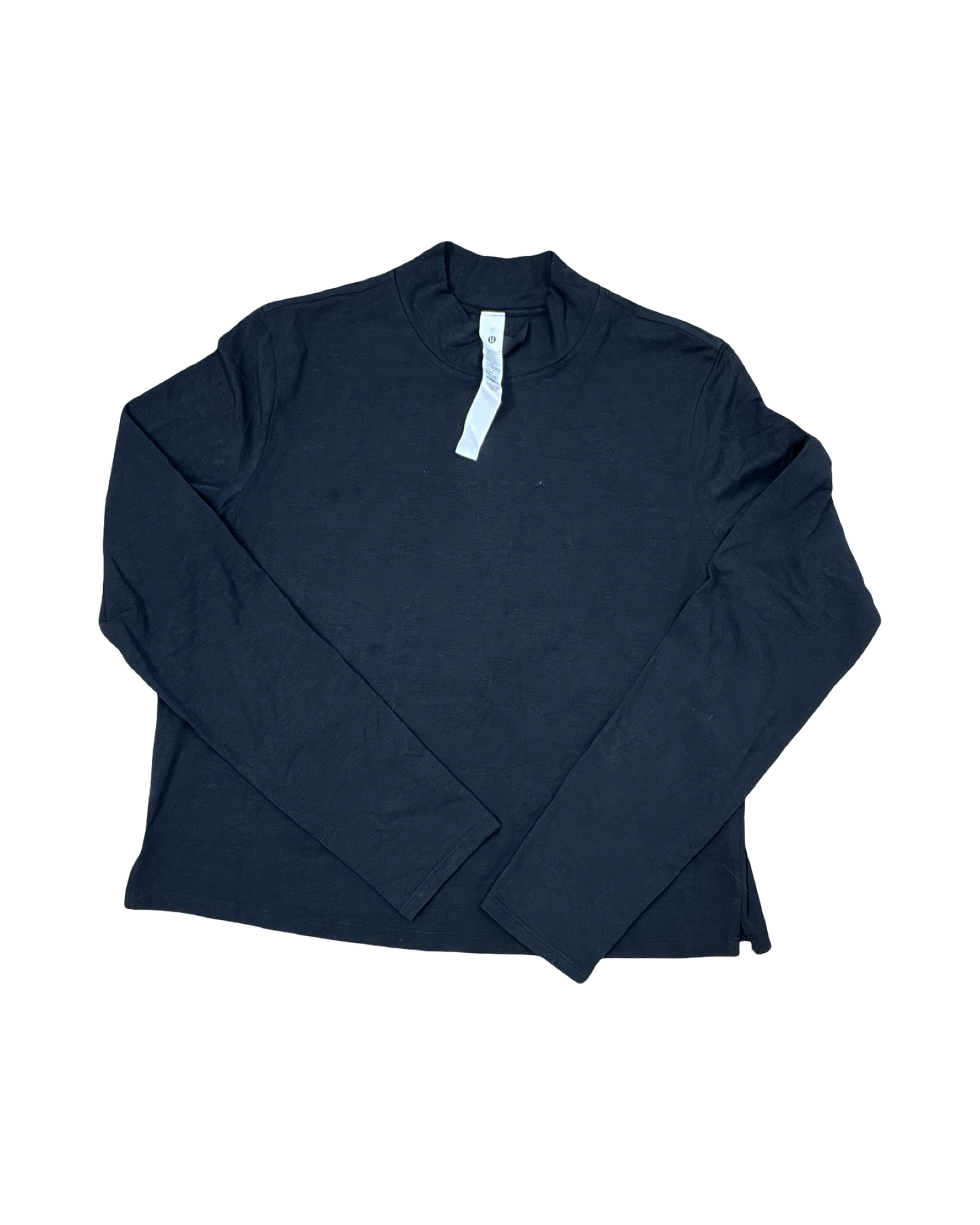 Athletic Top Ls Crewneck By Lululemon In Black, Size:M