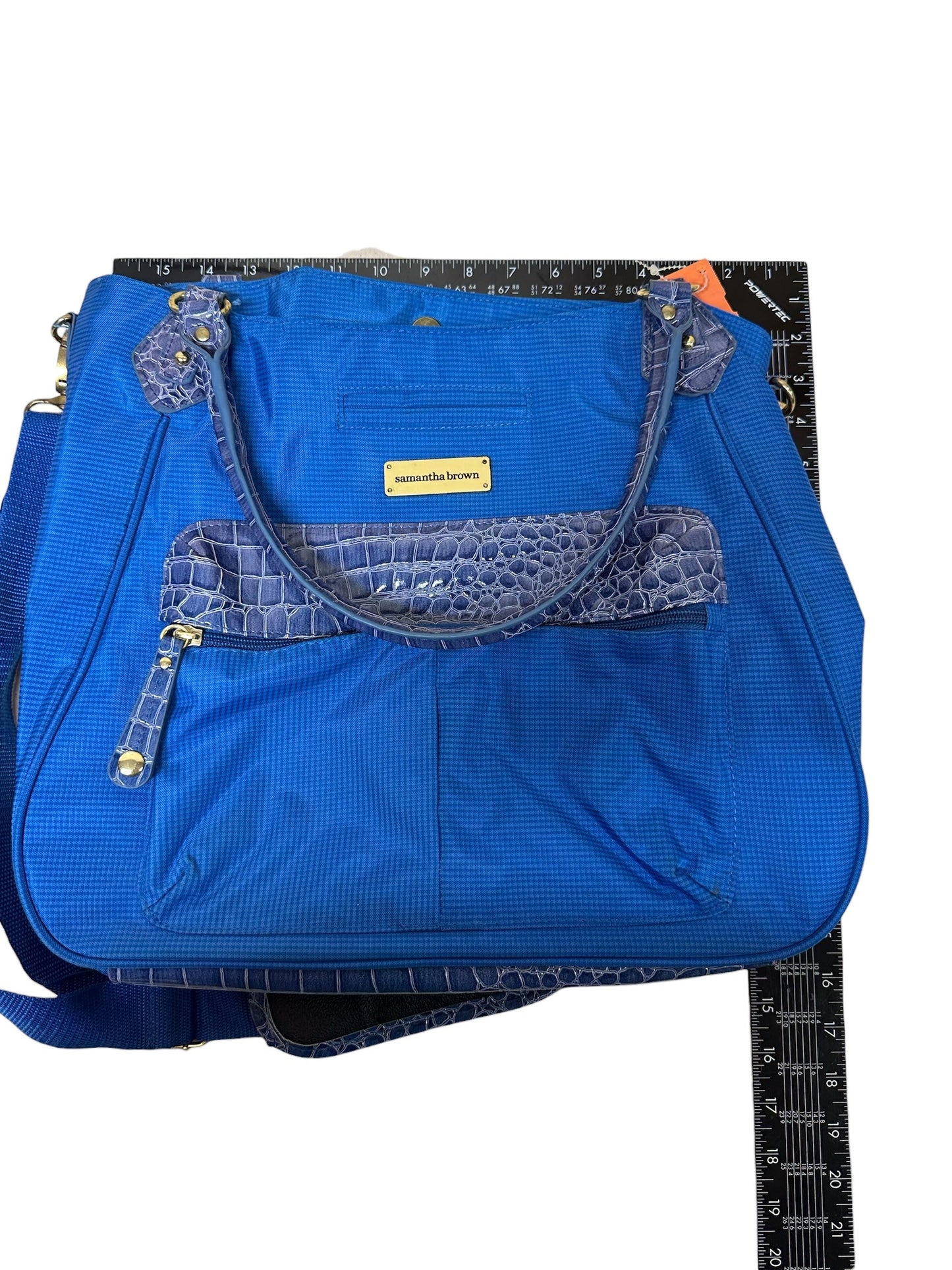 Tote By Clothes Mentor In Blue, Size:Medium
