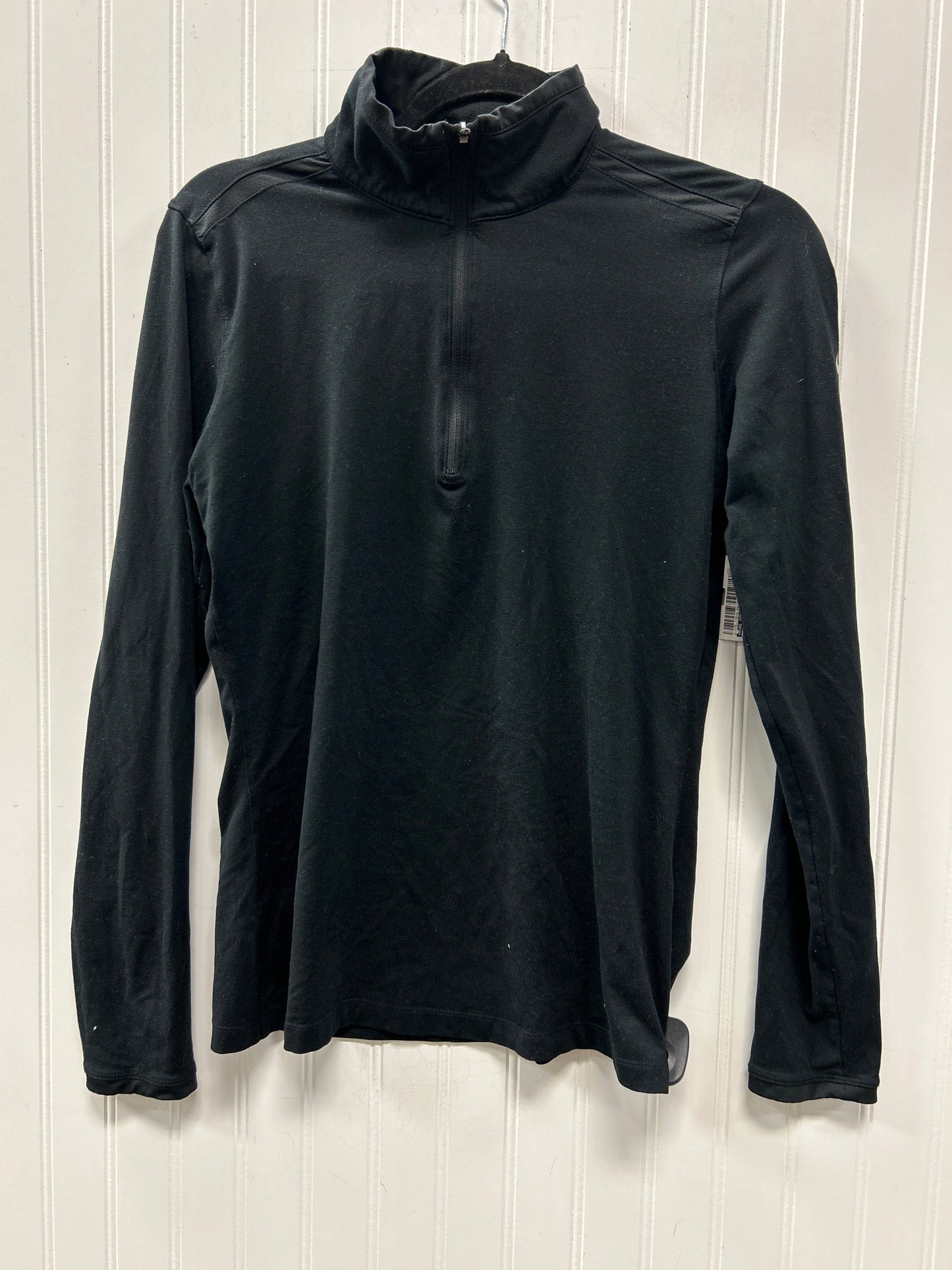Athletic Top Ls Collar By Nike Apparel In Black, Size:M