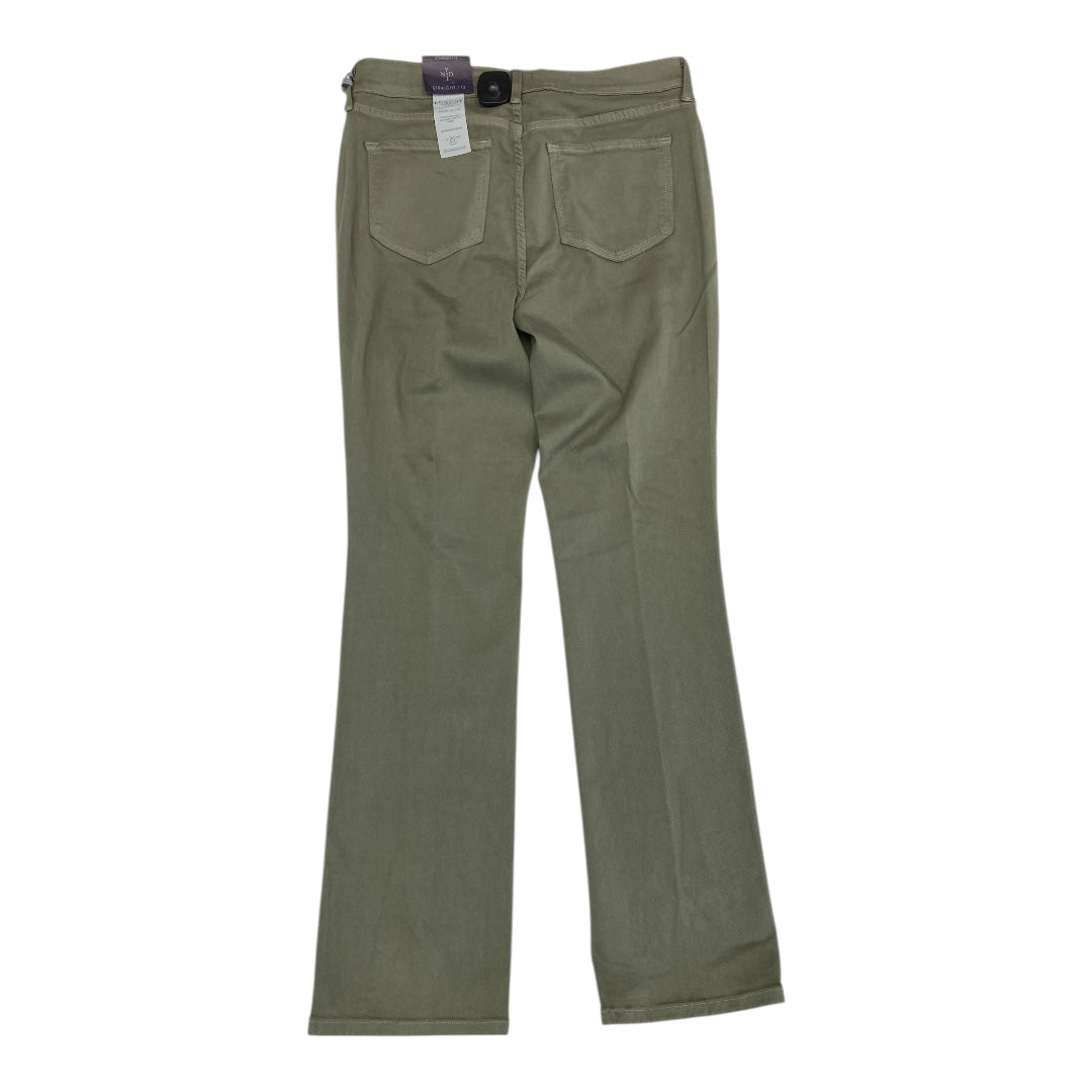 Jeans Straight By Not Your Daughters Jeans In Green, Size:12