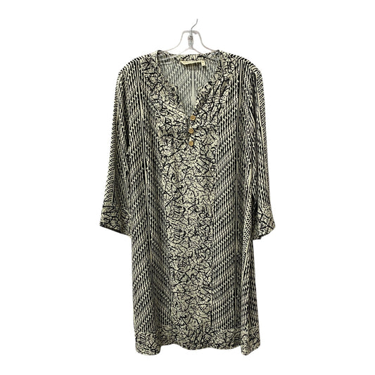 Dress Casual Midi By Soft Surroundings In Black & Cream, Size:S