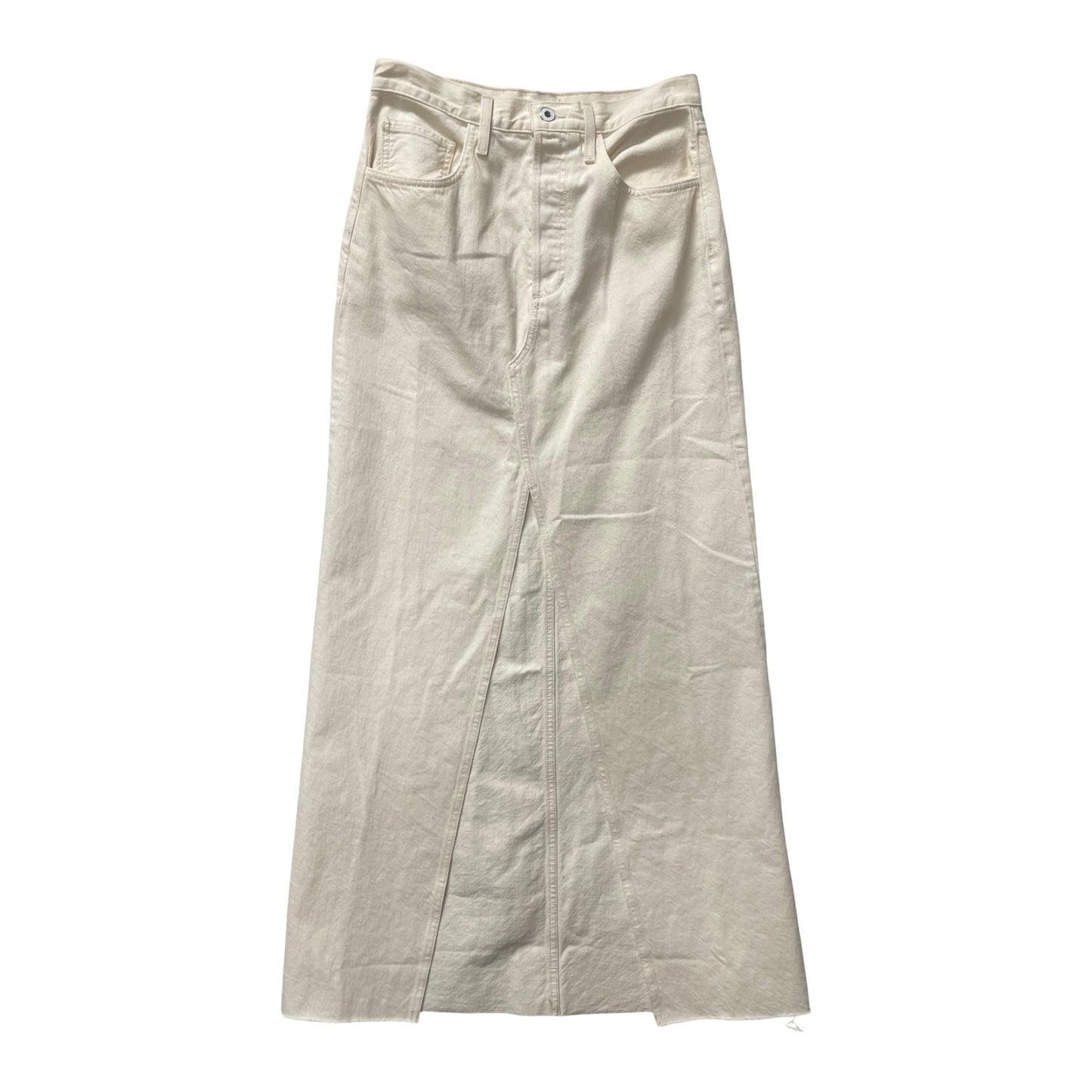 Skirt Maxi By Favorite Daughter In Cream Denim, Size:4