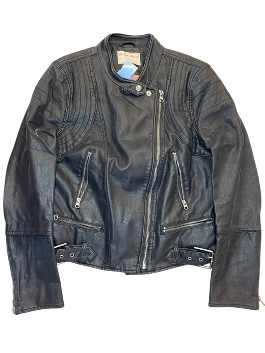 Jacket Moto By We The Free In Black, Size:L