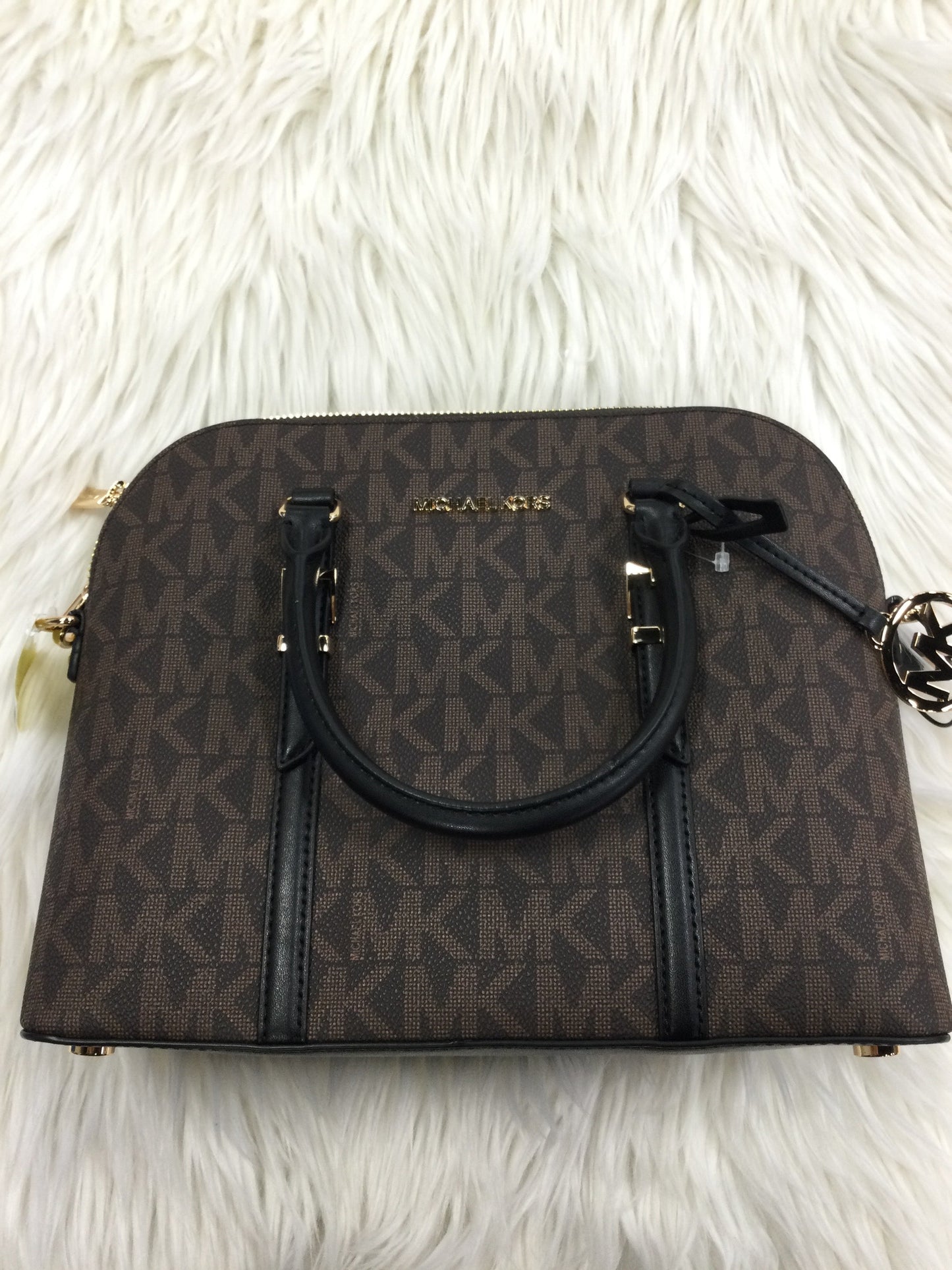 Handbag Designer By Michael Kors In Brown, Size:Large