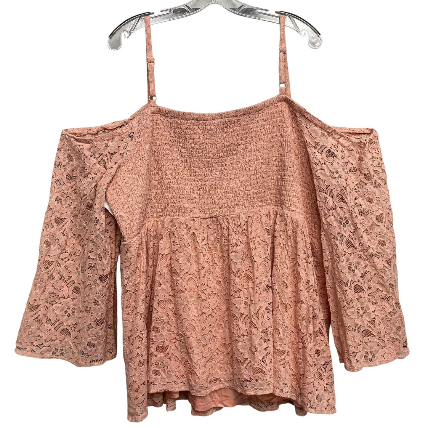 Top LS By Torrid In Pink, Size:4X