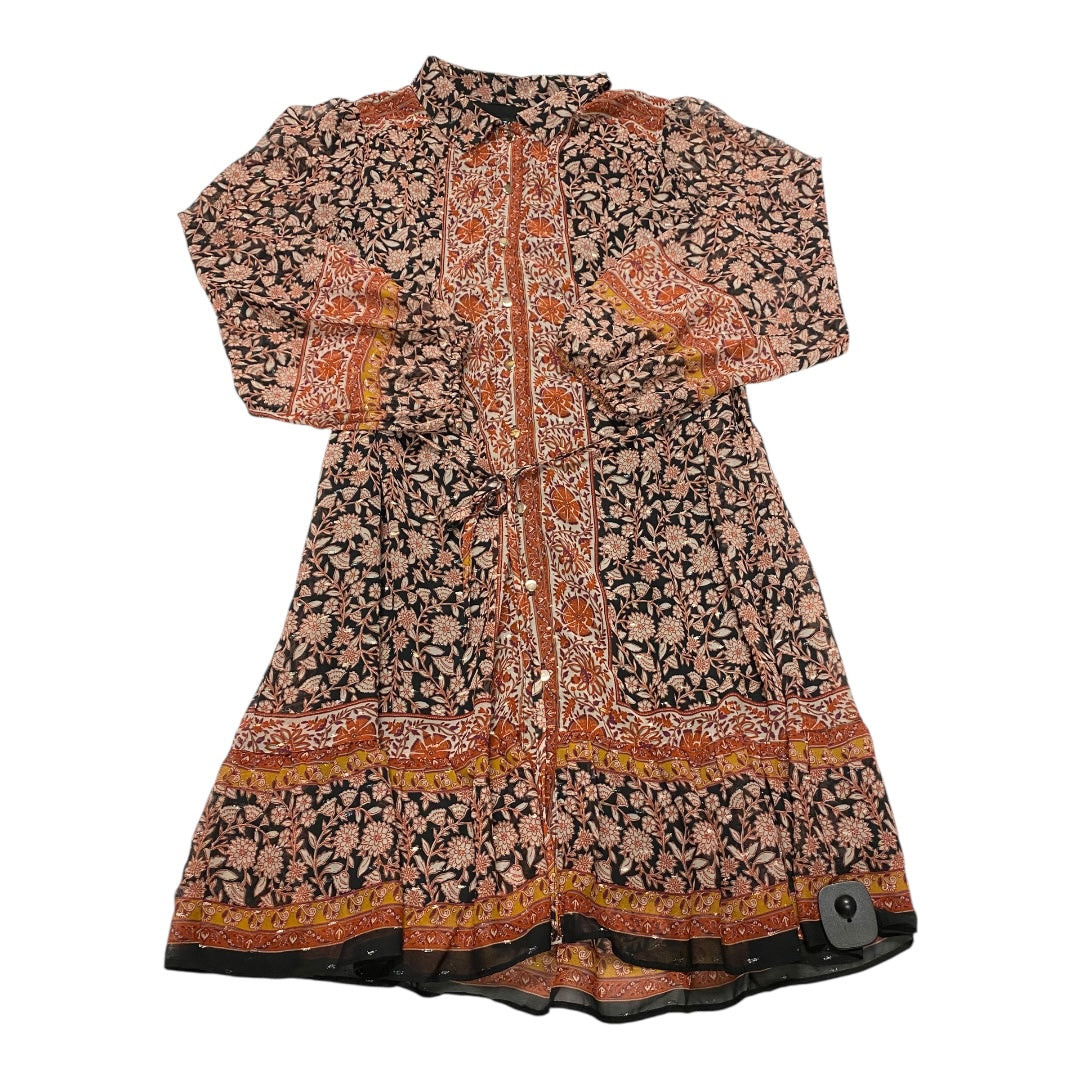 Dress Casual Midi By 1.State In Multi, Size:L