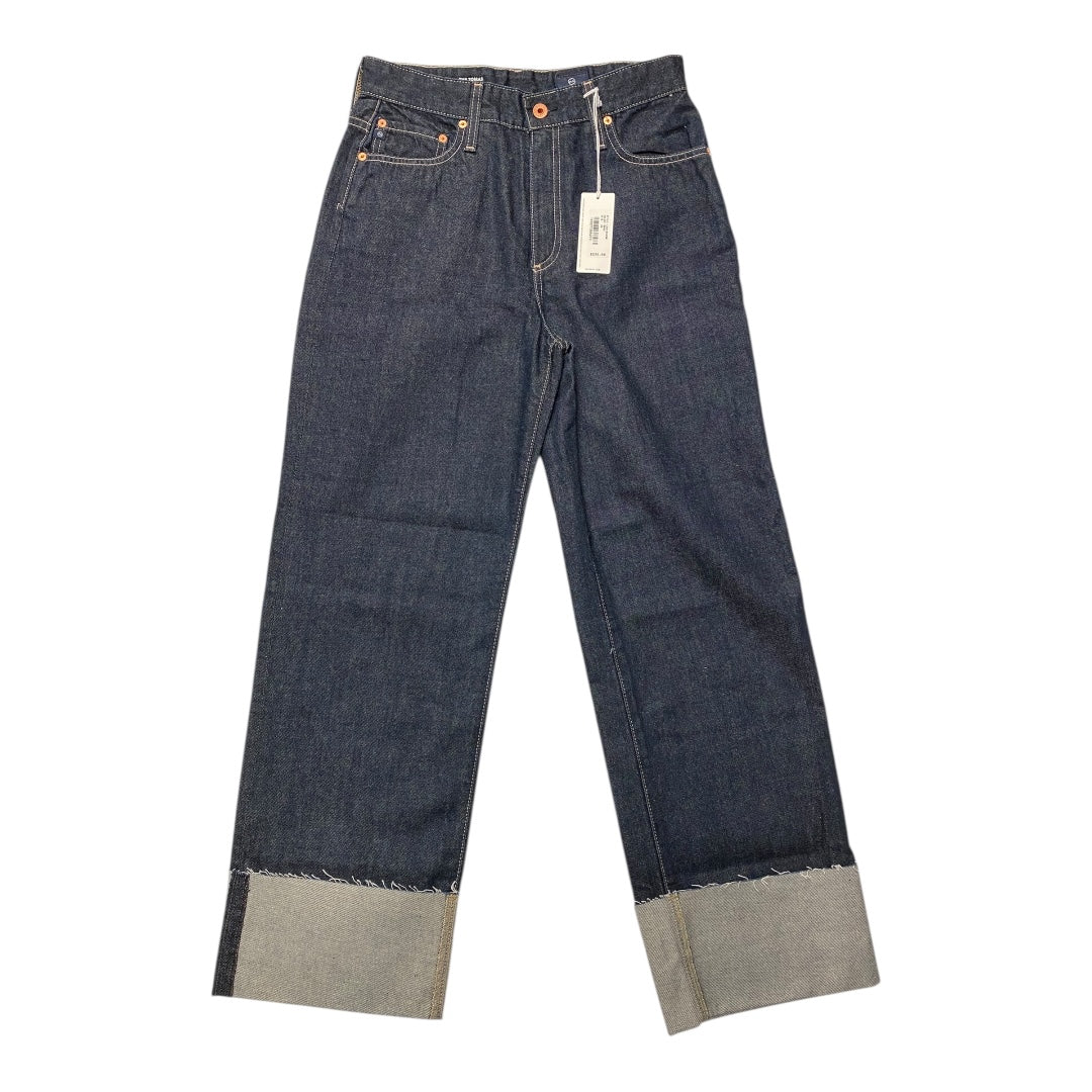 Jeans Wide Leg By Adriano Goldschmied In Blue Denim, Size:6