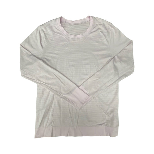 Athletic Top Ls Crewneck By Lululemon In Pink, Size:M