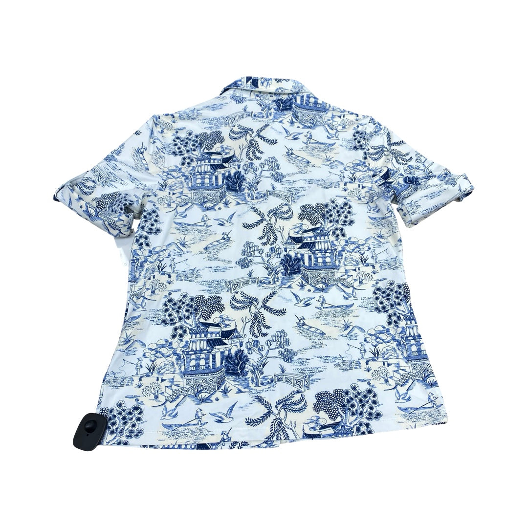 Top Ss By J Mclaughlin In Blue & White, Size:S