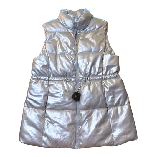 Vest Puffer & Quilted By Fashion Nova In Silver, Size:Xl