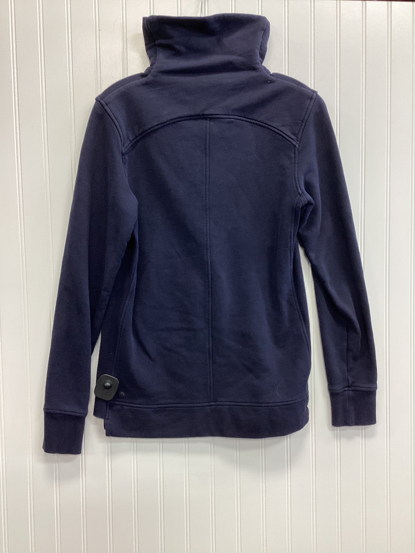 Athletic Top Ls Collar By Lululemon In Navy, Size:6