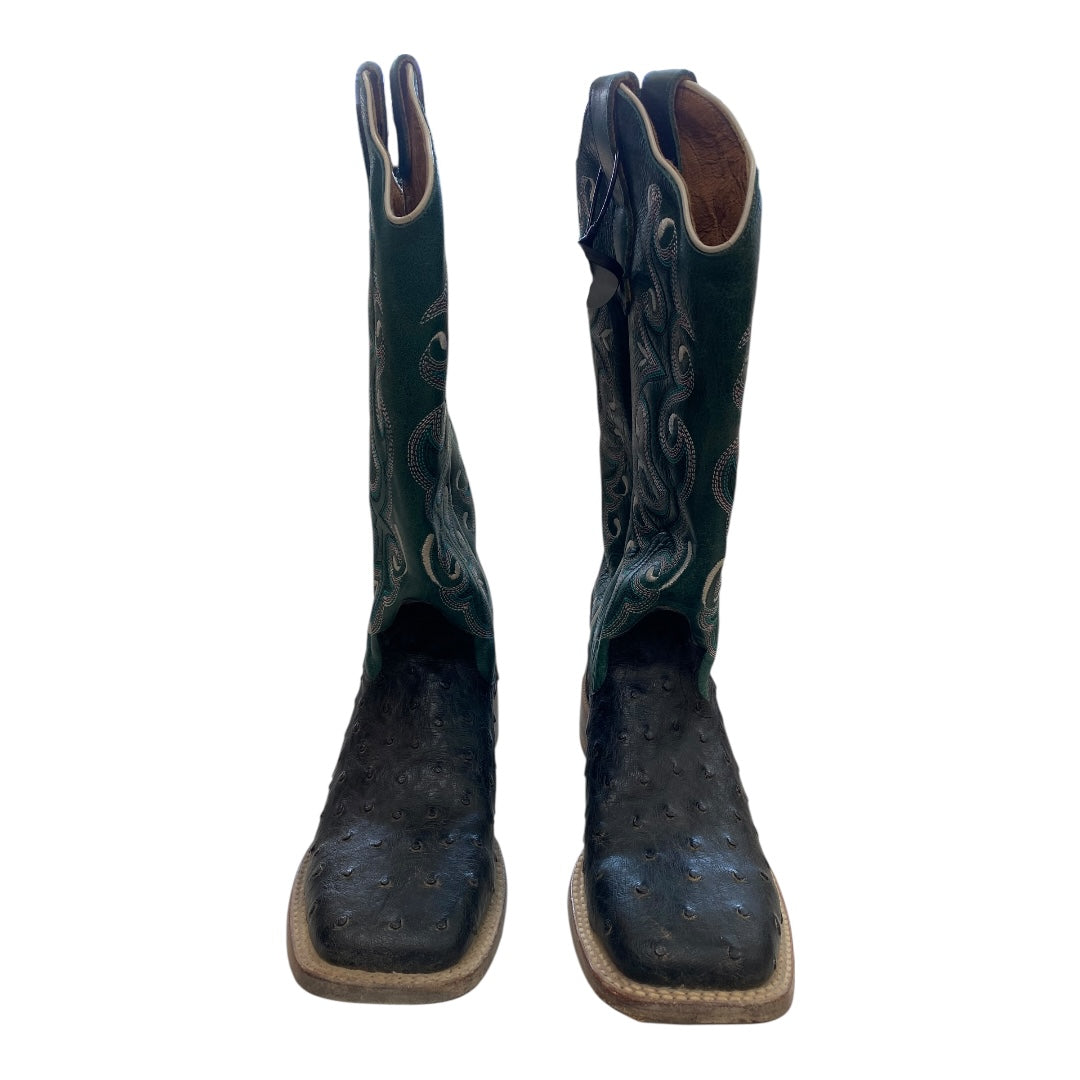 Boots Western By OUTLAW In Green, Size:7.5