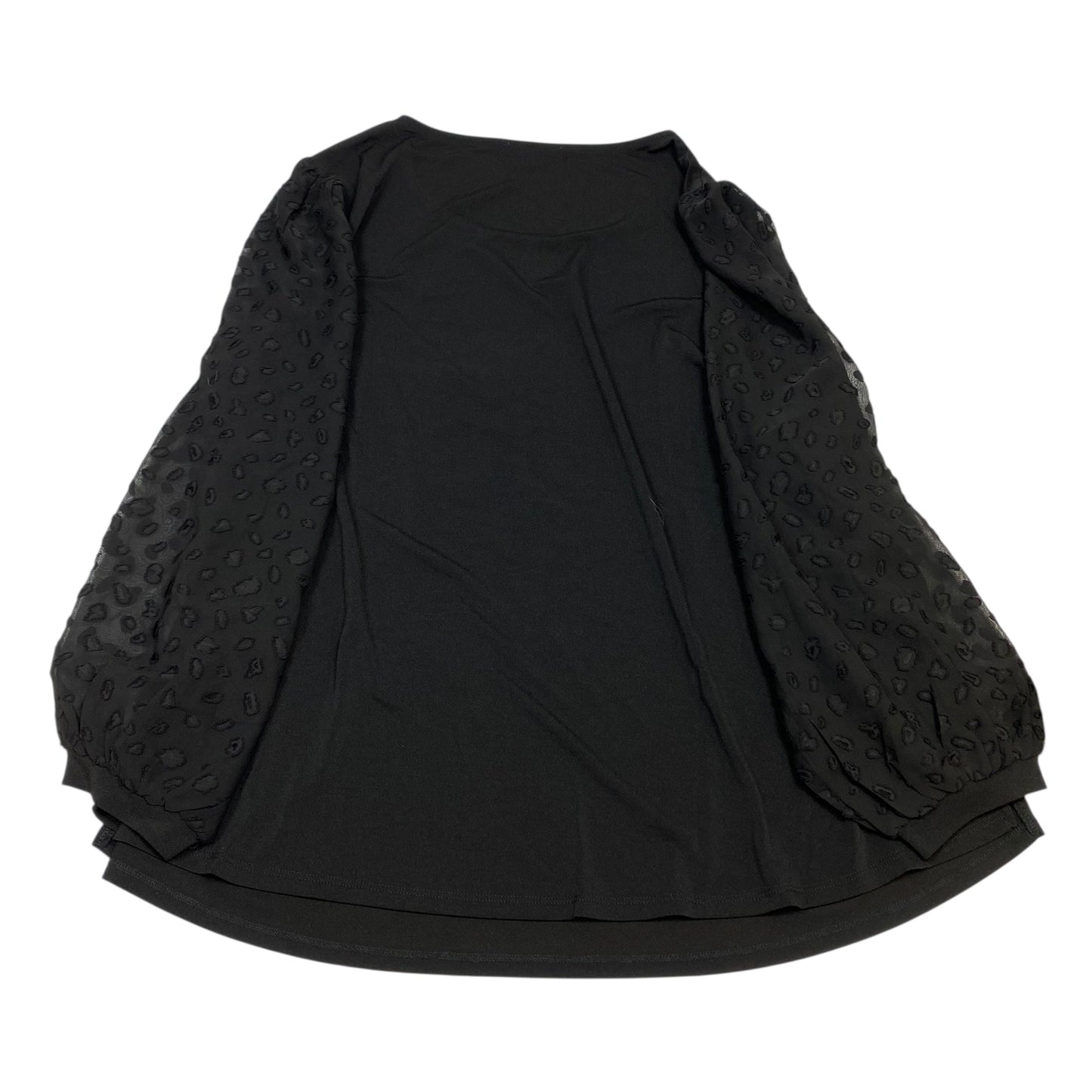 Top Ls By Adrianna Papell In Black, Size:2X