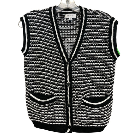 Vest Sweater By Evereve In Black & White, Size:Xs