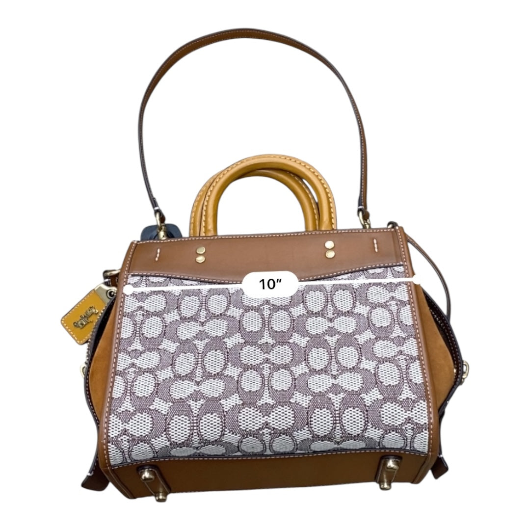 Handbag Designer By Coach In Brown, Size:Medium
