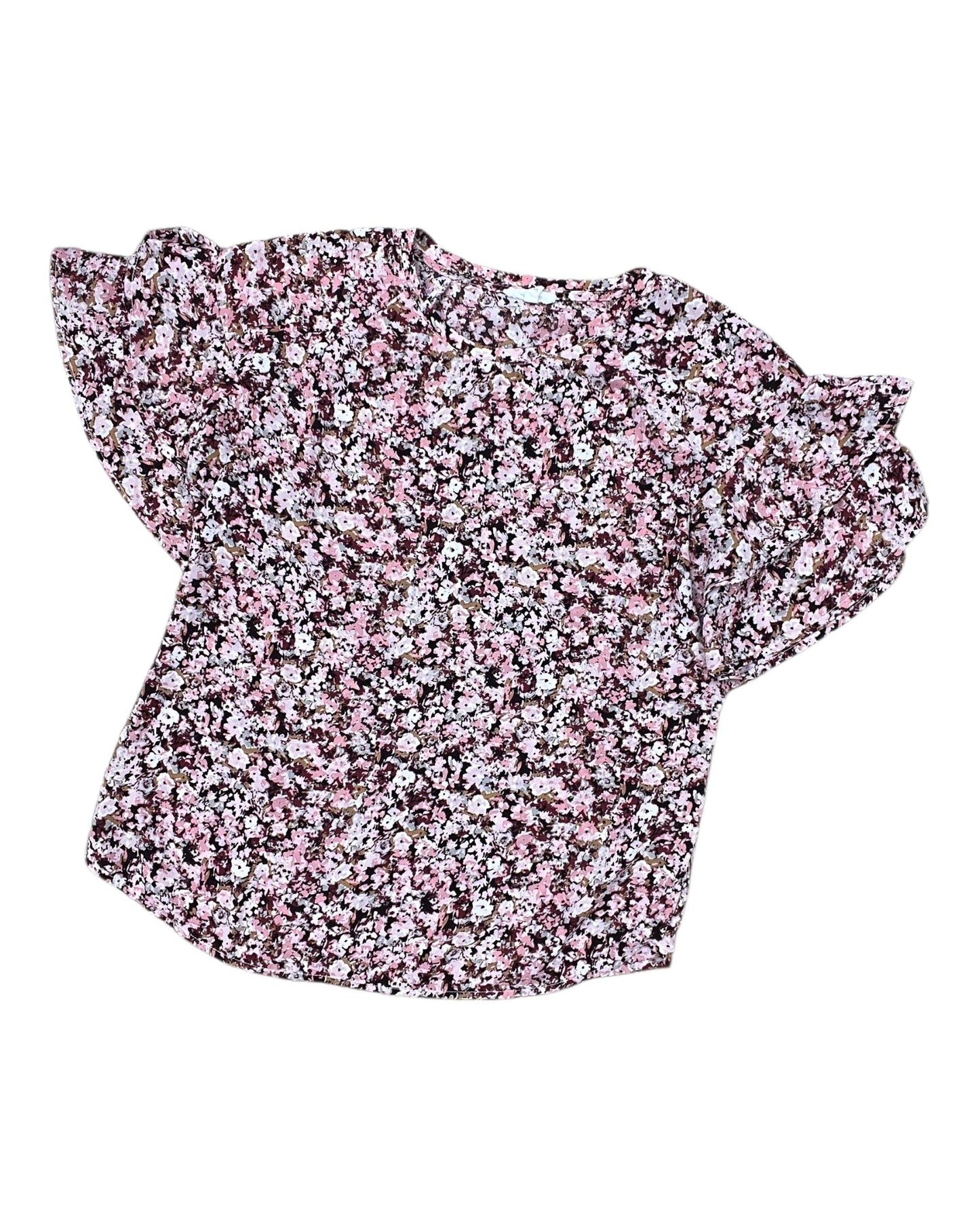 Top Ss By Maurices In Floral Print, Size:S