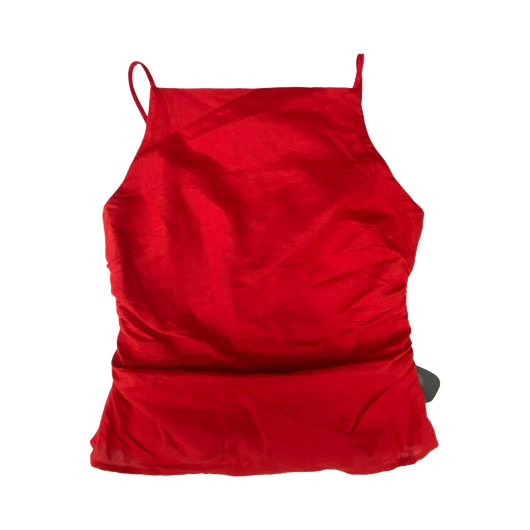 Top Sleeveless By Madewell In Red, Size:2