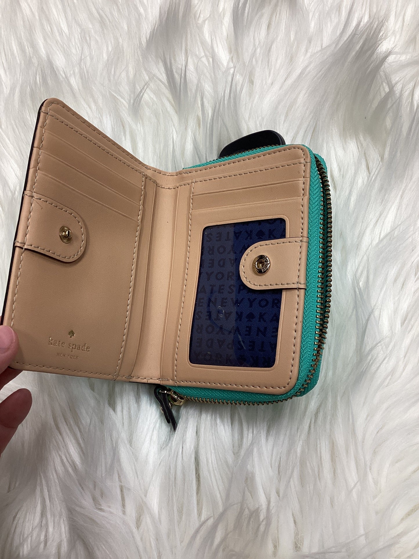 Wallet Designer By Kate Spade In Teal, Size:Medium