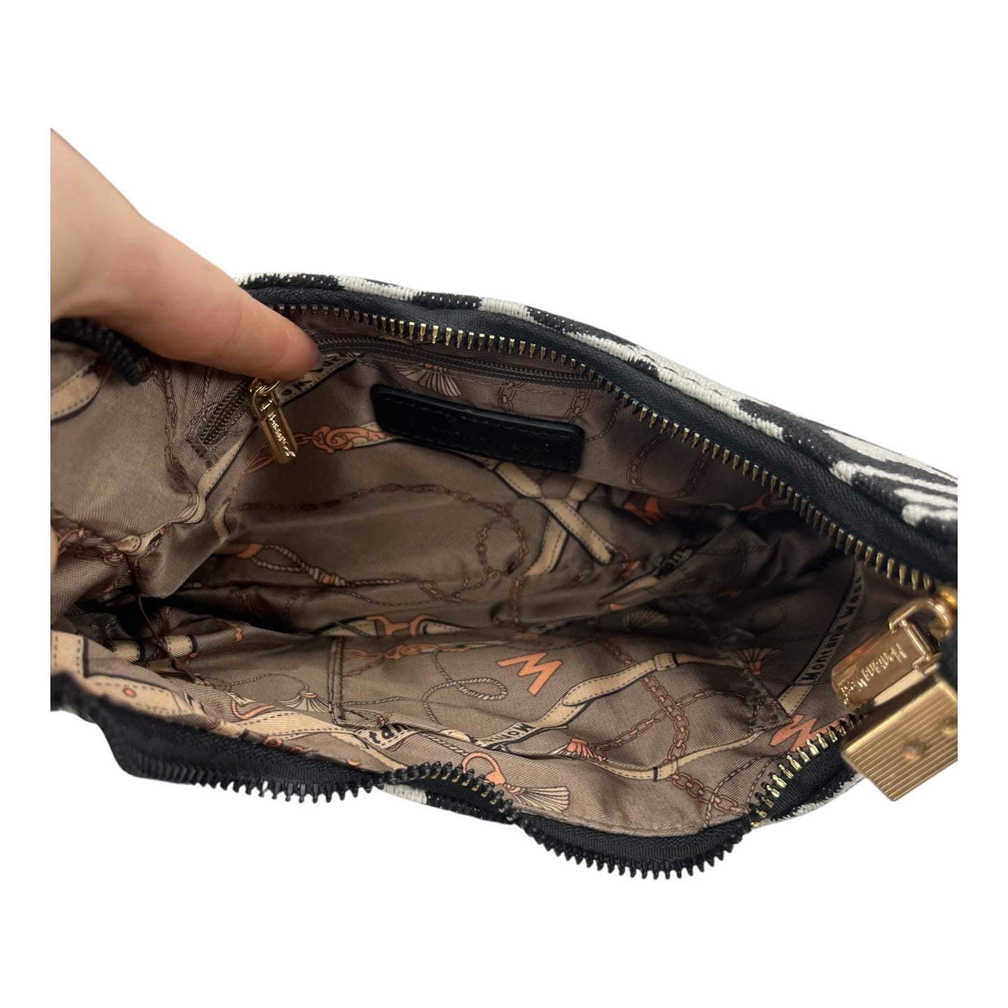 Crossbody By Montana West In Black & Cream, Size:Small