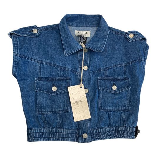 Top Ss By Cmc In Blue Denim, Size:S