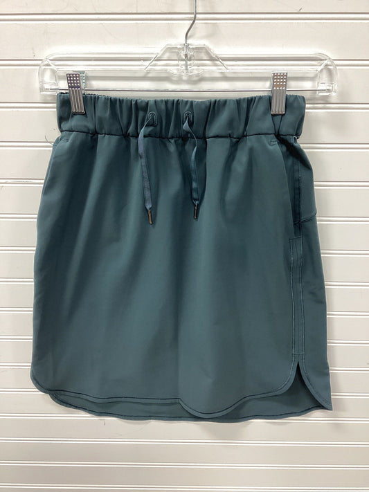 Athletic Skirt By Lululemon In Teal, Size:4