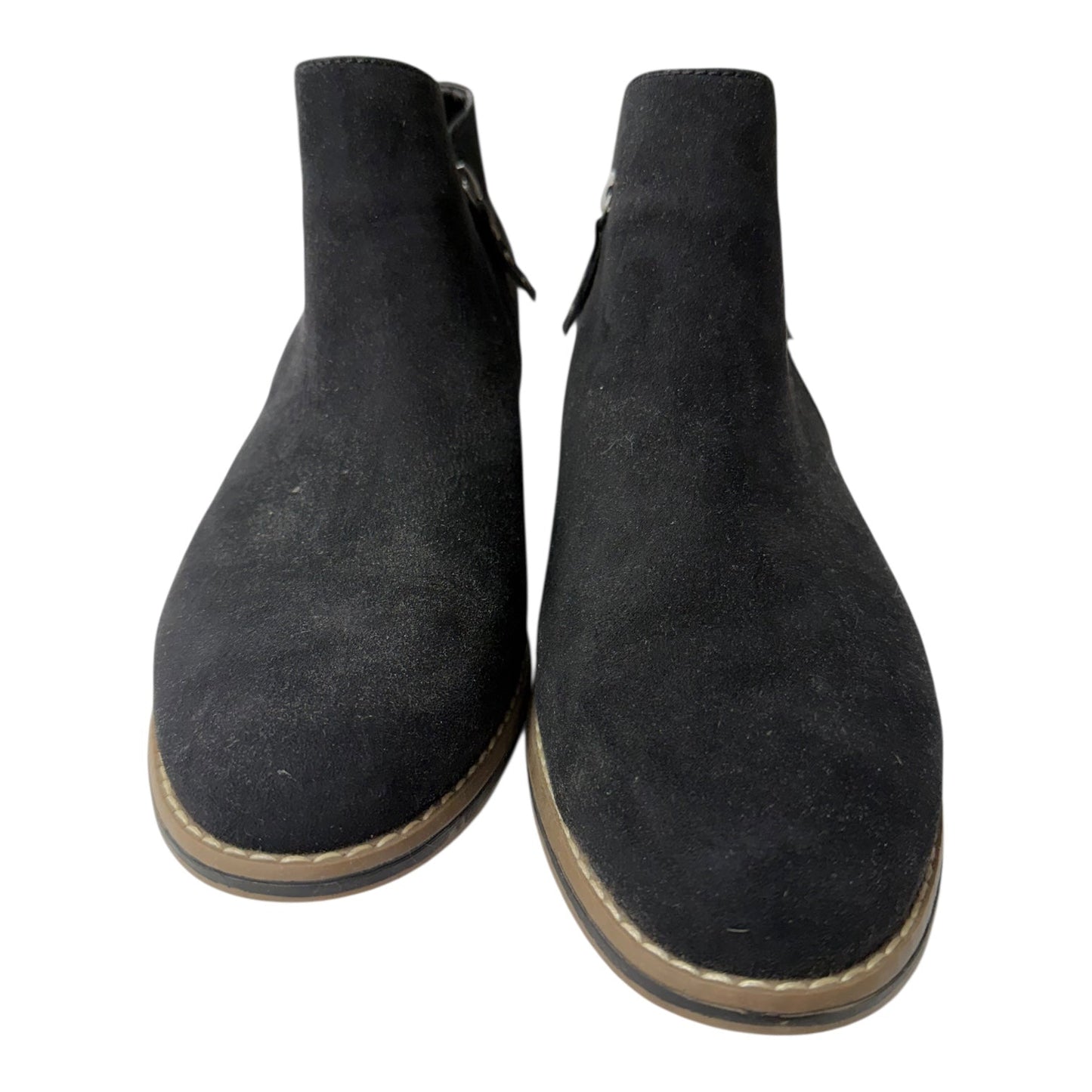 Boots Ankle Flats By Clarks In Black, Size:12