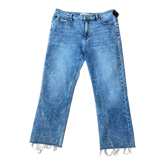 Jeans Straight By Kancan In Blue Denim, Size:10