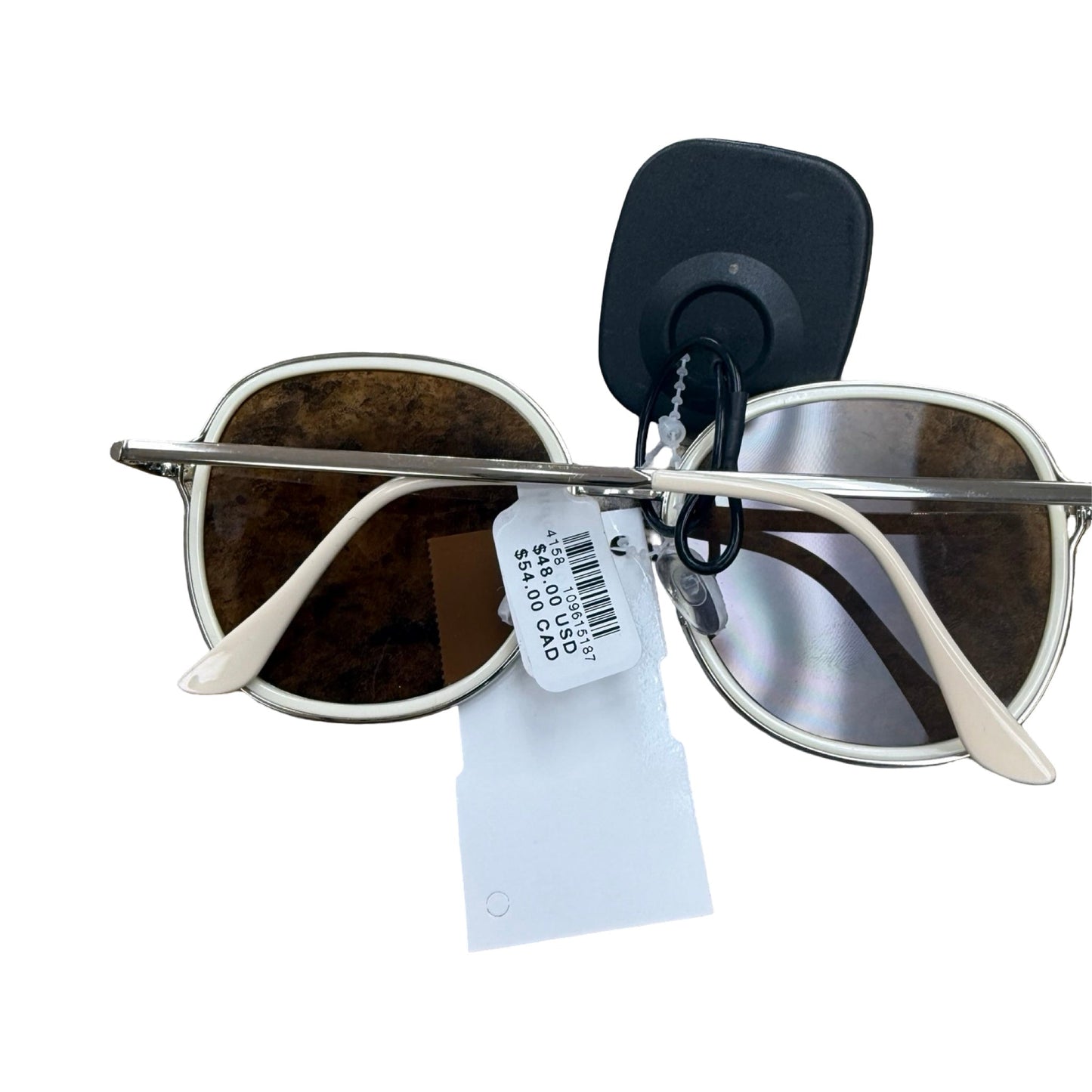 Sunglasses By Anthropologie In Cream, Size: