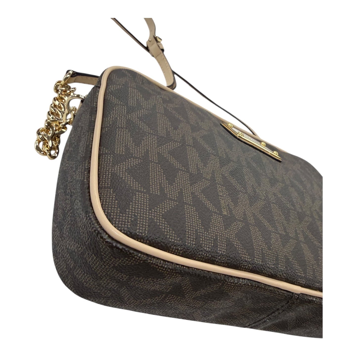 Crossbody Designer By Michael Kors In Brown, Size:Medium