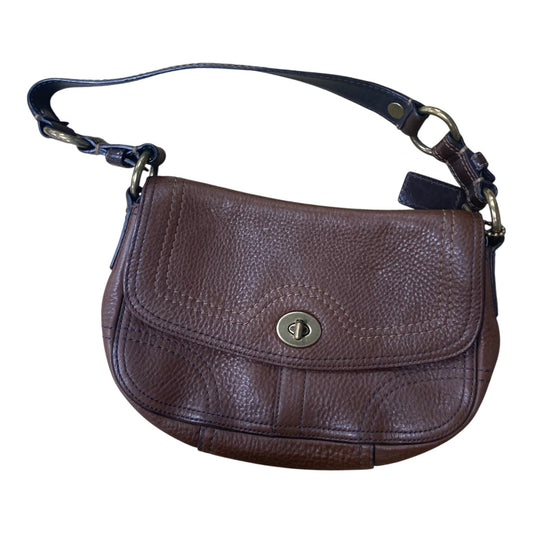 Handbag Designer By Coach In Brown, Size:Small