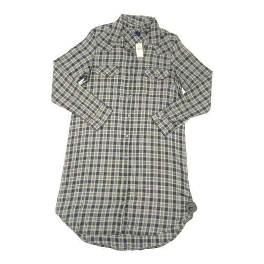 Dress Casual Midi By Gap In Plaid Pattern, Size:L