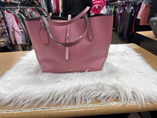 Handbag Designer By Coach In Pink, Size:Large