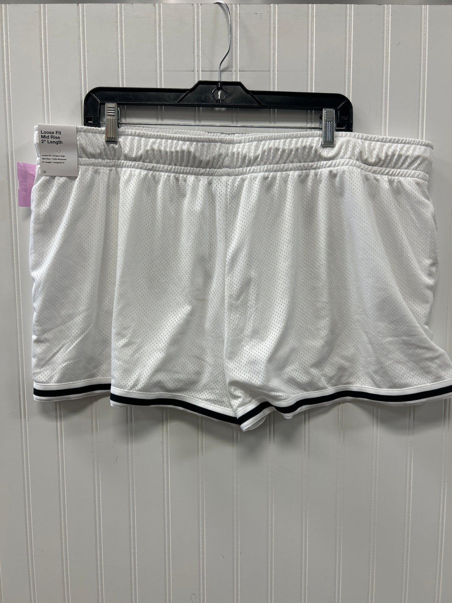 Athletic Shorts By Nike Apparel In White, Size:1X NWT
