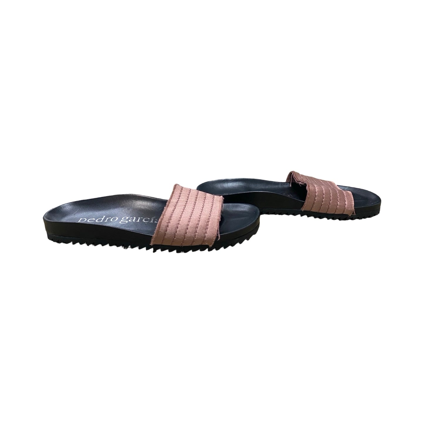 Sandals Designer By Cma In Black & Pink, Size:9