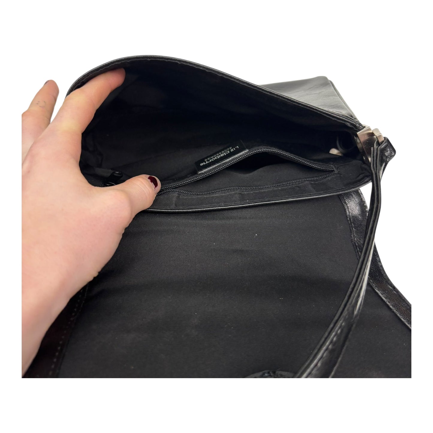 Handbag By Liz Claiborne In Black, Size:Small