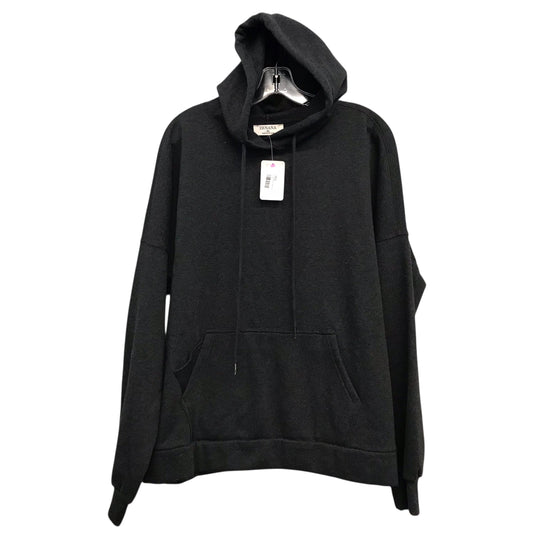 Sweatshirt Hoodie By Zenana Outfitters In Grey, Size:Xl