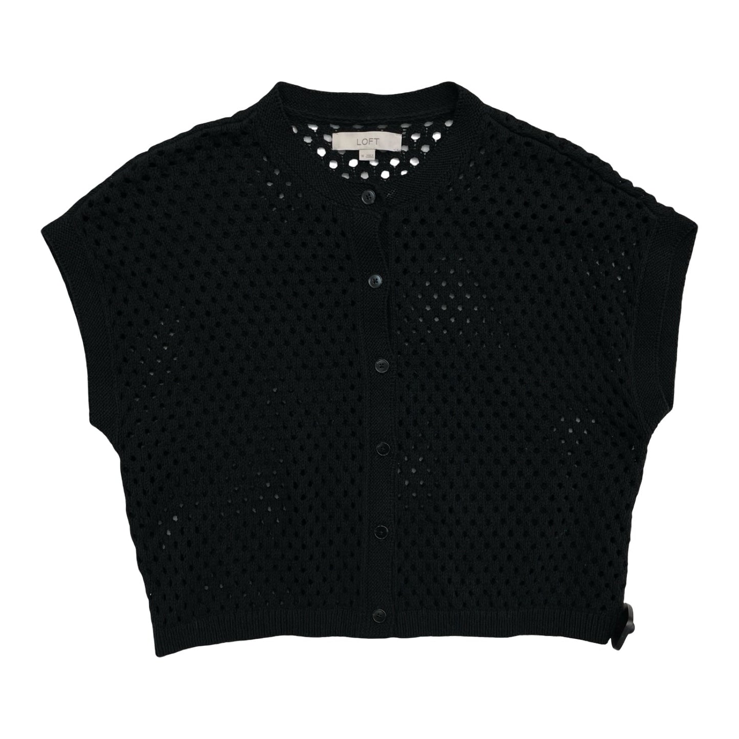 Sweater Ss By Loft In Black, Size:M