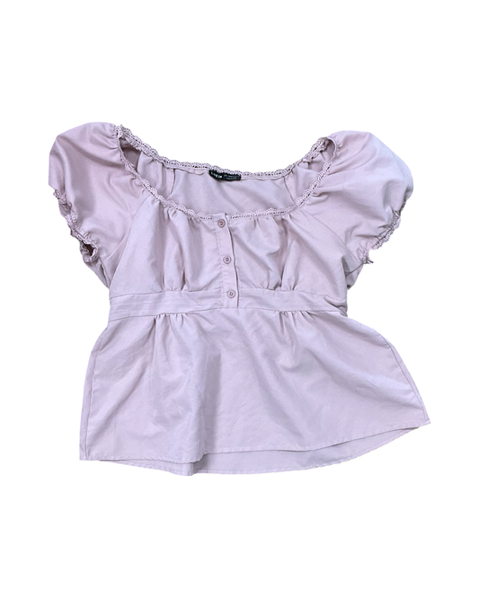 Top Ss By Shein In Pink, Size:L