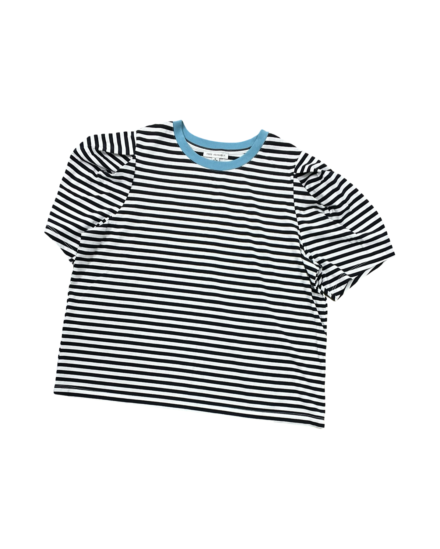 Top Ss By Free Assembly In Blue & White, Size:Xl