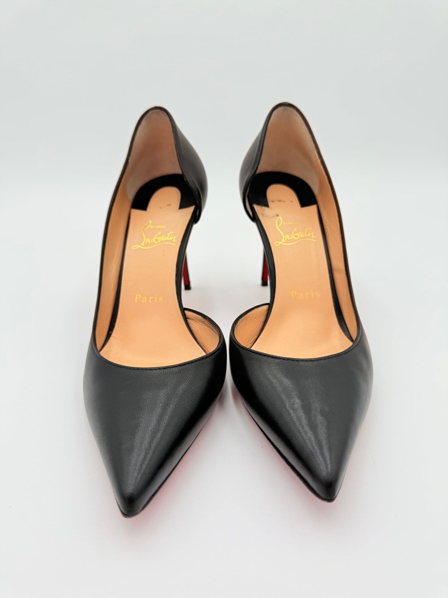 Shoes Luxury Designer By Christian Louboutin In Black, Size:9