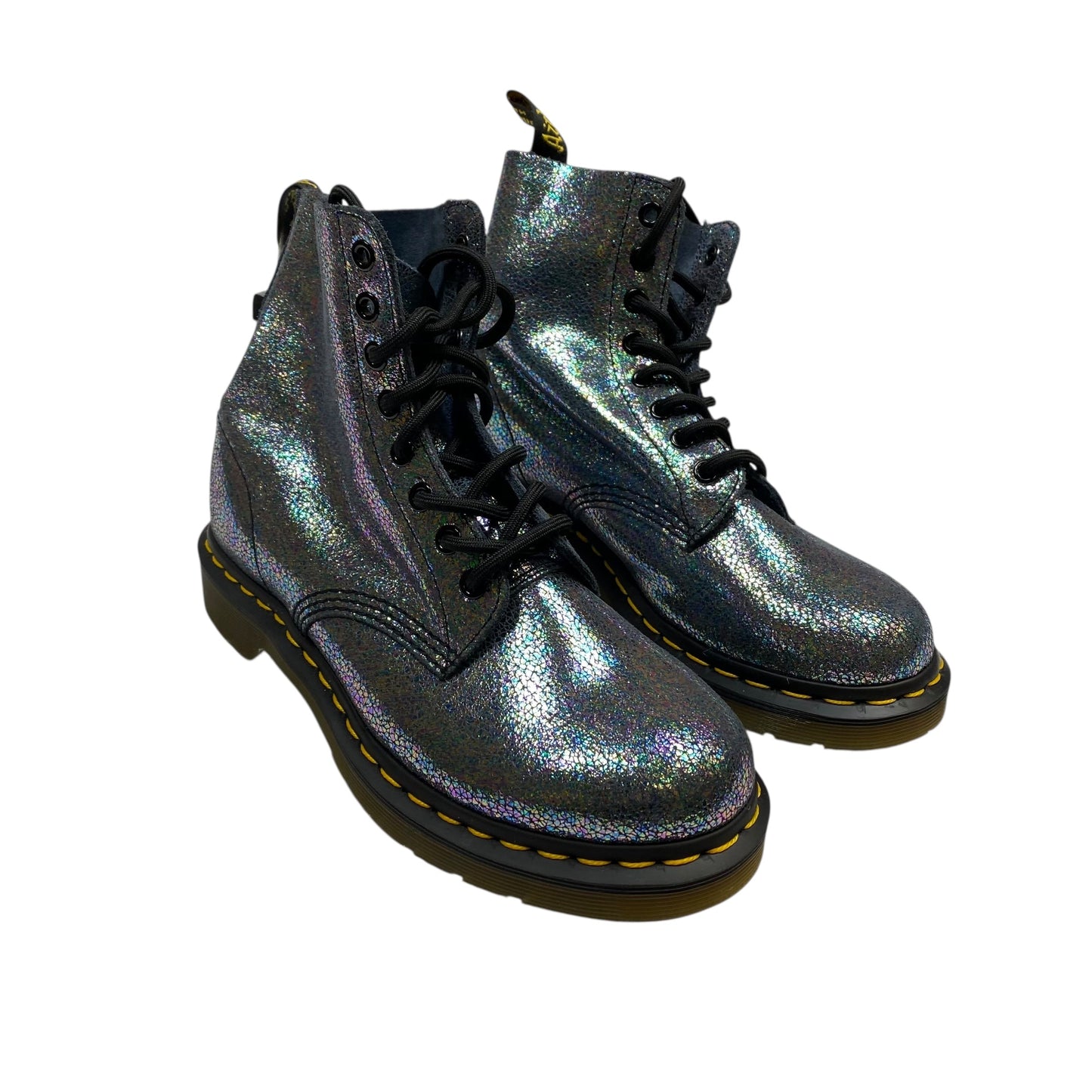 Boots Designer By Dr Martens In Blue & Purple, Size:7