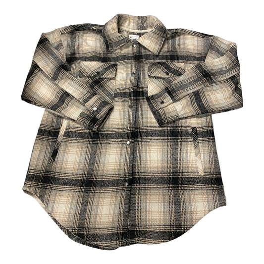 Jacket Shirt By Cmc In Plaid Pattern, Size:S