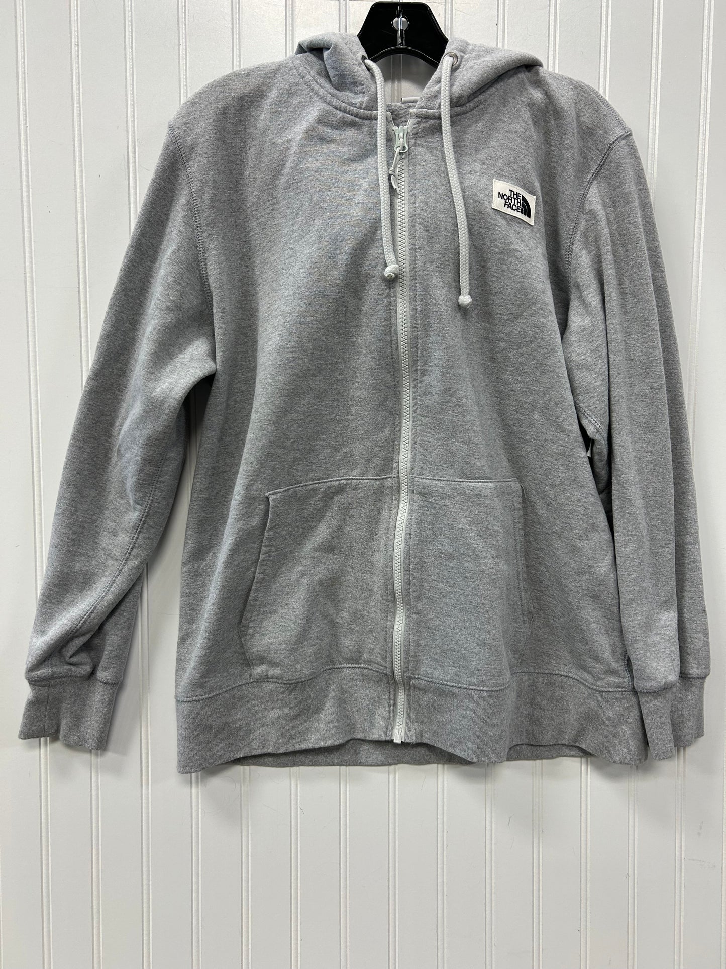 Athletic Sweatshirt Hoodie By The North Face In Grey, Size:L