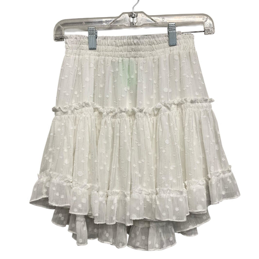 Skirt Designer By Misa In White, Size:2