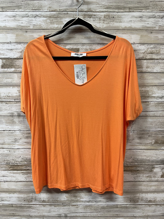 Top Ss Basic By Double Zero In Orange, Size:L