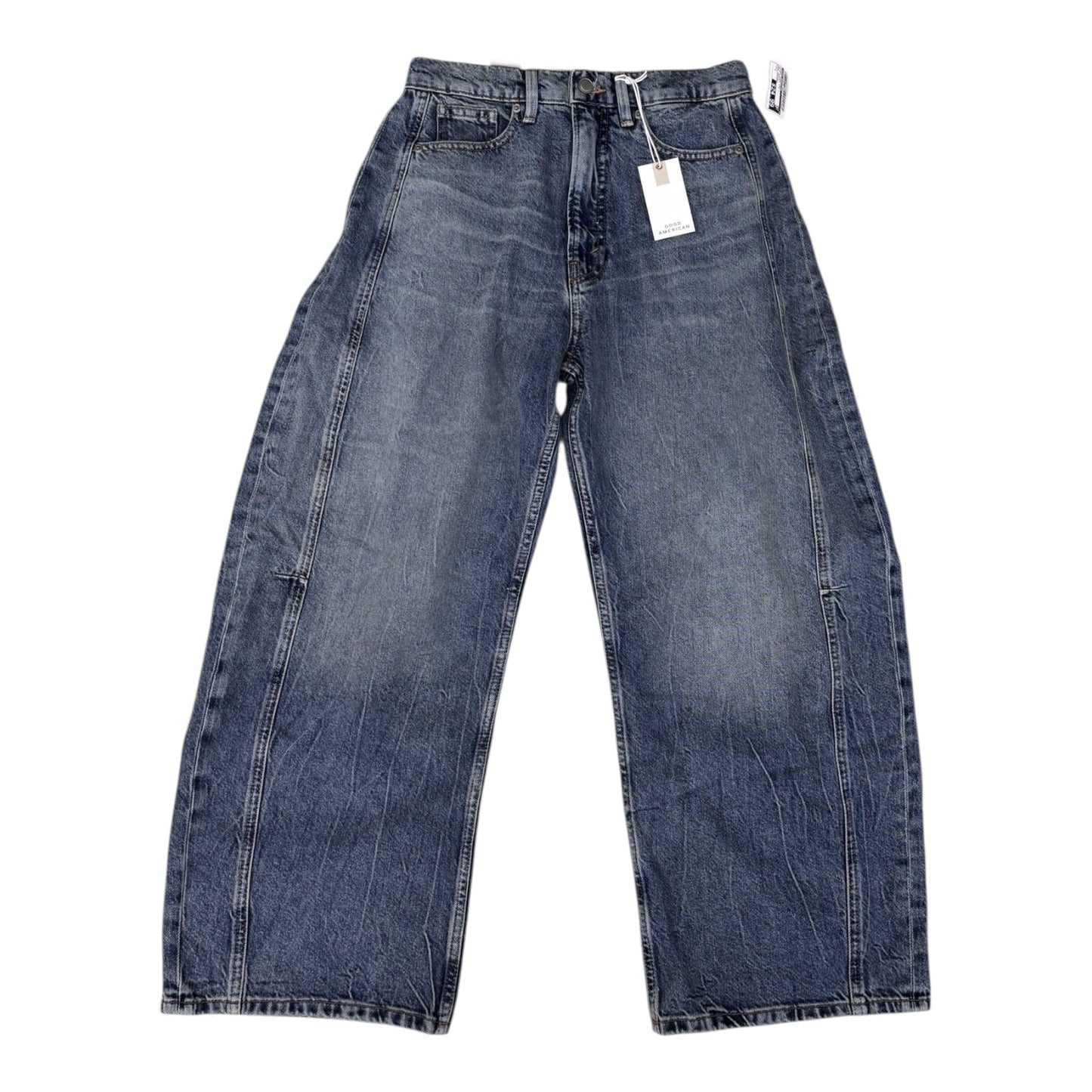 Jeans Wide Leg By Good American In Blue Denim, Size:2
