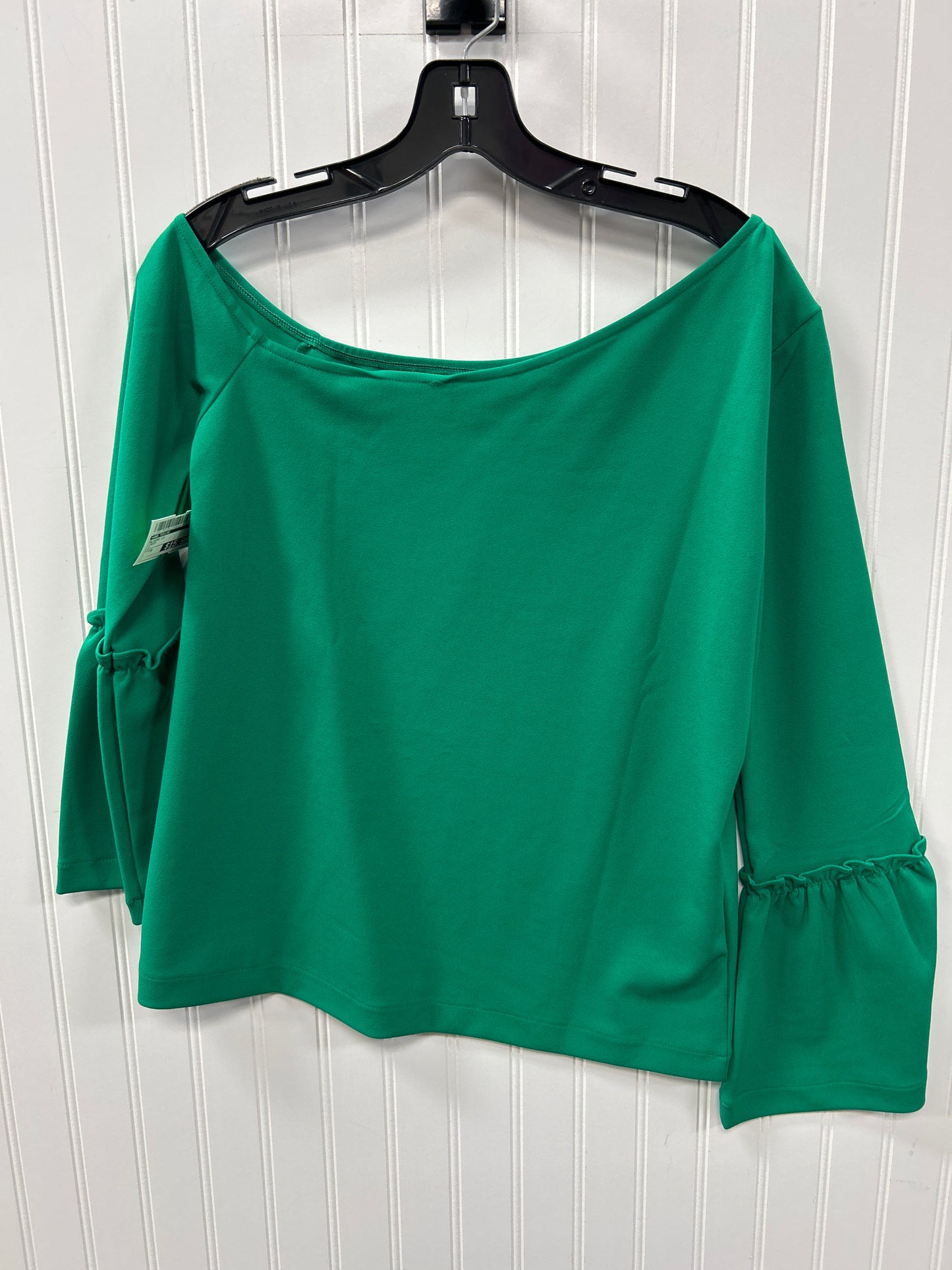 Blouse Ls By Ann Taylor In Green, Size:M