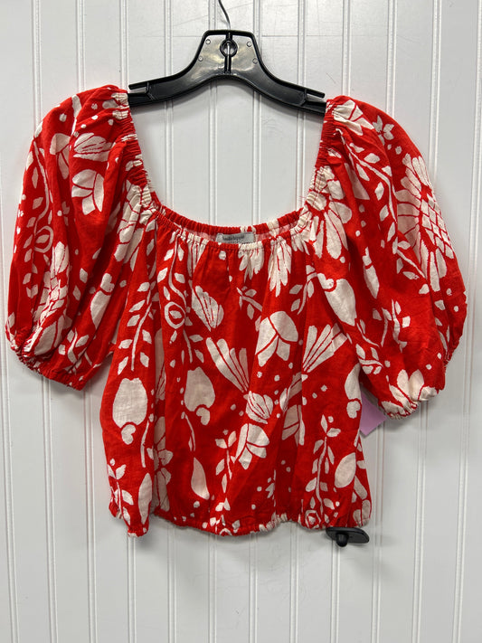 Top Ss By Haute Hippie In Red & Tan, Size:M